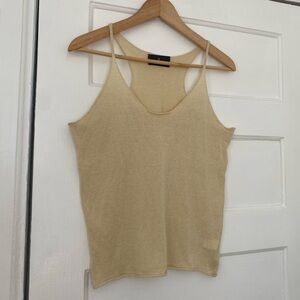 Organic cotton knit tank top camisole luxury designer